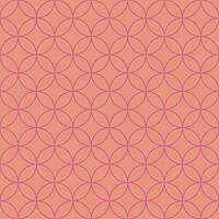 Seamless geometric pattern with overlapping circles. Simple classic retro background for printing on fabric, packaging, wrapping paper, web design etc vector