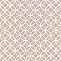 Seamless geometric pattern with overlapping circles. Simple classic retro background for printing on fabric, packaging, wrapping paper, web design etc vector