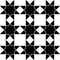 Eight-pointed star Islamic seamless pattern. Geometric arabic background texture. vector