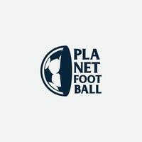 planet football logo vector