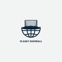 planeta fútbol americano logo vector