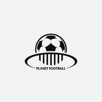 planeta fútbol americano logo vector