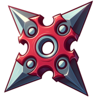 Shuriken ilustração ninja arma png