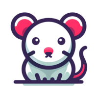 cute white rat or mouse png