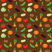 vegetables pattern. Vegetables seamless background. vector