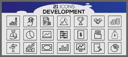 seo and development icons set web design icons set simple set seo and development line icons vector