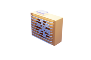 amarelo caixa ventilador png