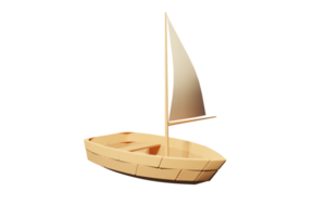 Small wooden boat difference angles png