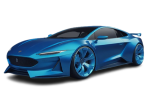 Ultra modern Blau Farbe Auto png