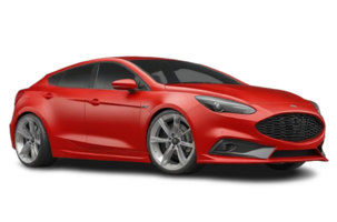 Modern red color car png