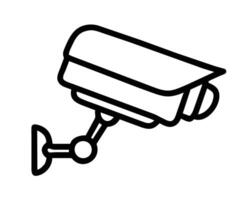 Hand drawn illustration of a cctv camera vector