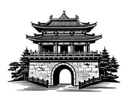 Ming Dynasty Tombs icon vector