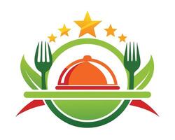 illustration restaurant icon logo vector