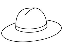 hombre sombrero aislado en blanco vector