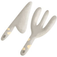 Knife hand paint png