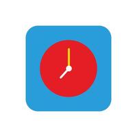 alarma reloj icono logo diseño elemento. lata ser usado para web y aplicación símbolo diseño icono gráfico elemento recursos. plano diseño estilo icono para ui botón solicitud. usuario interfaz diseño elementos vector