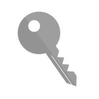 Iron key. Security and lock icon. vector