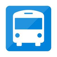 Modern bus stop icon. vector
