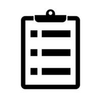 Simple clipboard icon. Task list icon. vector
