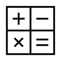 Simple calculator symbol. Computational processing. vector