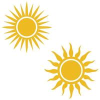 Sun color icon Morning day design. vector