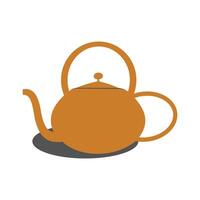 tetera icono diseño elemento. lata ser usado para web y aplicación símbolo diseño icono gráfico elemento recursos. plano diseño estilo icono para café o bebida tienda vector