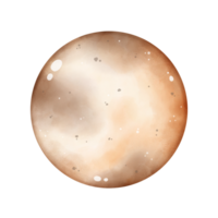 Pluto klem kunst, illustratie van de planeet, een schattig tekenfilm tekening van een ster png