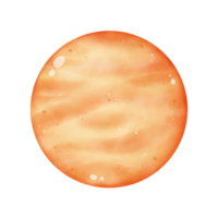 Vénus agrafe art, illustration de le planète, une mignonne dessin animé dessin de une étoile png