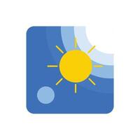 weather icon Logo Design Element. Can be used for Web and App. Symbol design icon graphic element resources. Flat design style icon. weather icon for ui button application. user interface design eleme vector