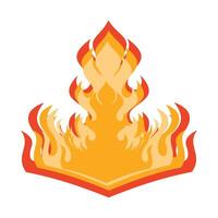 Fire icon isolated on white background for your web and mobile app design, Fire logo concept. Fire element icon for your design needs vector