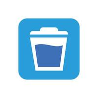 trash bin icon Logo Design Element. Can be used for Web and App. Symbol design icon graphic element resources. Flat design style icon for ui button application. user interface design elements vector