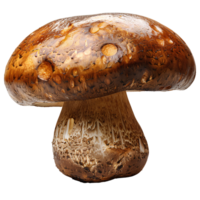 Boletus edulis mushroom. Brown mushroom isolated. Boletus edulis mushroom top view isolated. Mushroom flat lay isolated png