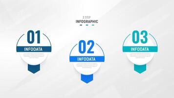 Three Step Infographic label design template with line icons. process steps diagram, presentations, workflow layout, banner, flow chart, info graph illustration. vector