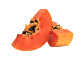 mogen papaya skiva isolerat png