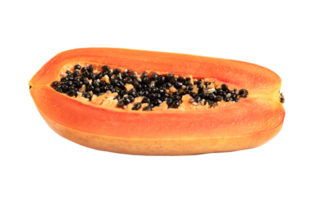 mogen papaya skiva isolerat png