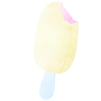 Vanille Eis Creme. ein handgemalt Illustration von Sommer- und handgemacht png