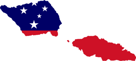Samoa mapa bandera png