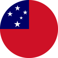 Samoa flag button png