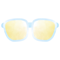 Sunglasses watercolor. A hand-drawn illustration of summer png