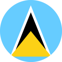 Saint Lucia flag button png