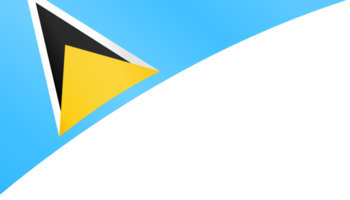 santo lucia bandeira onda png