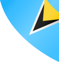 Saint Lucia flag wave png