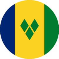 Saint Vincent and the Grenadines flag button png