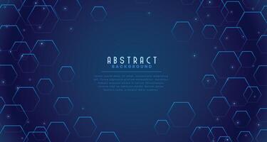 technology background with hexagon shapes vector