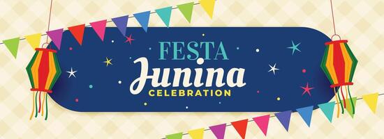 brazil festa junina celebration banner vector