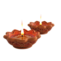 gegenereerd ai sprankelend diwali diya geïsoleerd Aan transparant achtergrond png