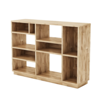 Generated AI Paper Table Cubicle Shelf isolated on transparent background png