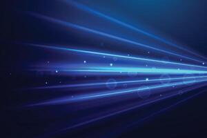 abstract blue technology rays background vector