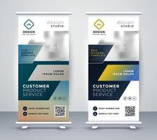 company rollup business banner design vector