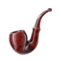 Generated AI Tobacco Pipe Bowl Bent Apple Smoking isolated on transparent background png